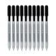 Stylo gel Sakura Gelly Roll Classic 08 rétractable set 10 couleurs noir