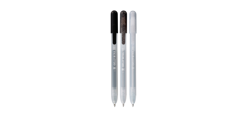 Gelschrijver Sakura Gelly Roll Special 08 klikfunctie set à 3 zilver