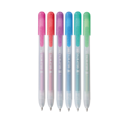 Stylo gel Sakura Gelly Roll Metallic 08 rétractable set 6 couleurs