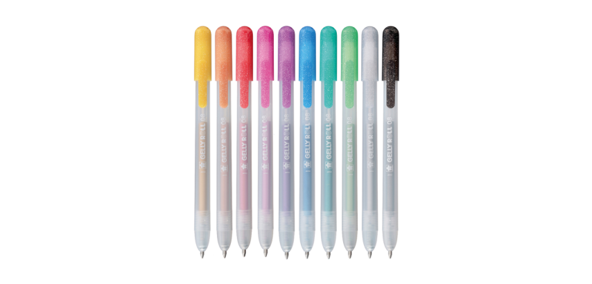 Sakura Gelly Roll Metallic 08 Gel Pen Retractable Set 10 Colors