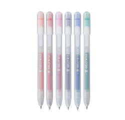 Stylo gel Sakura Gelly Roll Stardust 08 rétractable set 6 couleurs
