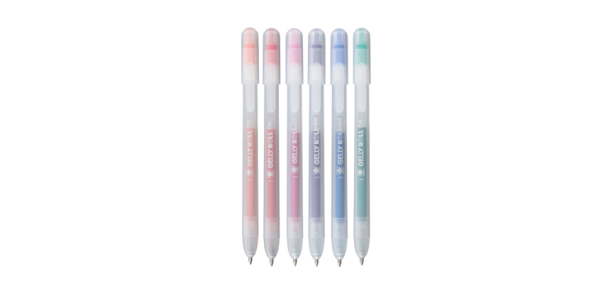 Sakura Gelly Roll Stardust Gel Pen 08 Retractable Set 6 Colors