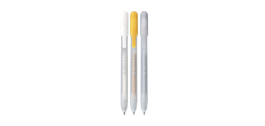 Gelschrijver Sakura Gelly Roll Special 08 klikfunctie set à 3 goud