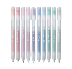 Stylo gel Sakura Gelly Roll Stardust 08 rétractable set 10 couleurs
