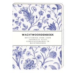 Carnet mots de passe Interstat couverture souple 120x160mm 144 feuilles Dutch Blue