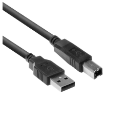 Câble ACT USB 2.0 A mâle - USB B mâle noir 1m