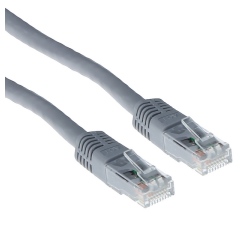 Câble ACT U/UTP CAT6 câble patch RJ45 Gris 10m