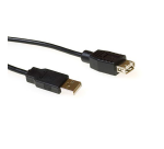 ACT USB 2.0 M-F Cable black 1.8m