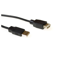 Câble ACT USB 2.0 M-F noir 1,8m