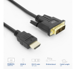 Kabel ACT HDMI DVI 18+1 pin M/M zwart 2 meter