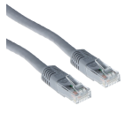Câble ACT U/UTP CAT6 câble patch RJ45 Gris 0,25m