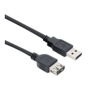 Câble ACT USB 2.0 A mâle - USB A femelle noir 0,5m