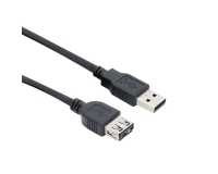 Câble ACT USB 2.0 A mâle - USB A femelle noir 0,5m