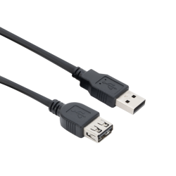 Câble ACT USB 2.0 A mâle - USB A femelle noir 0,5m
