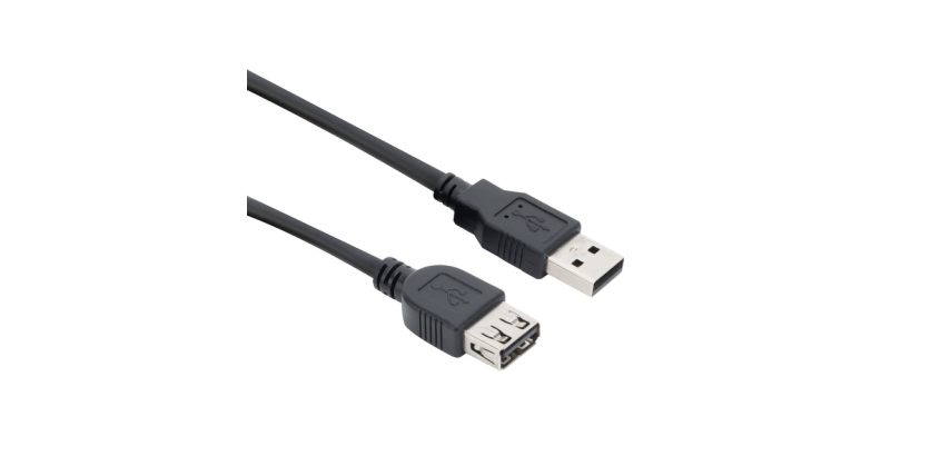 ACT USB 2.0 A Stecker - USB A Buchse schwarz 0,5m