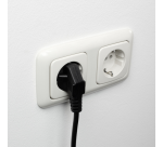 Kabel ACT Netsnoer CEE 7/7 male - C13 zwart 3 meter