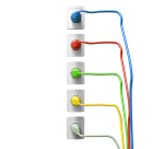 Kabel ACT Netsnoer CEE 7/7 male - C13 zwart 3 meter