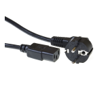 Kabel ACT Netsnoer CEE 7/7 male - C13 zwart 3 meter