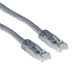 Kabel ACT U/UTP CAT6 patchkabel RJ45 Grijs 3 meter