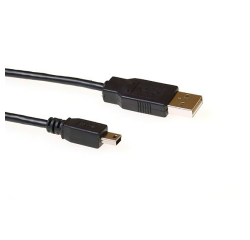 Câble ACT USB 2.0 A mâle - USB mini B5 mâle 3m