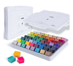 Gouache HIMI 56 couleurs 30g inclus néon et métallisé boîte de rangement blanche
