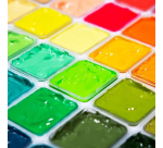 Gouache HIMI 56 couleurs 30g inclus néon et métallisé boîte de rangement blanche