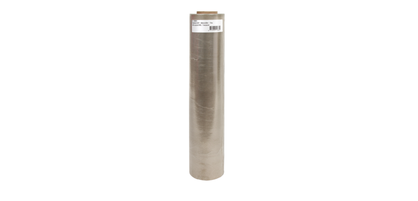 IEZZY Verpackungsfolie 500mx300m 17mu 100% recycelt (PCR) transparent