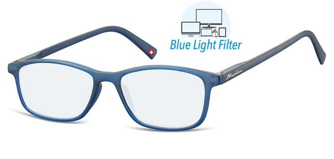 Leesbril  Montana +3.00 dpt blue light filter blauw