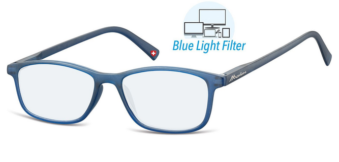 Montana Lesebrille Blaulichtfilter +1.00 dpt blau