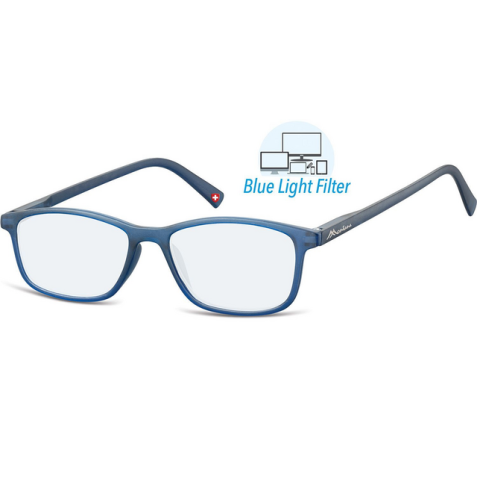 Lunettes de lecture Montana filtre lumière bleue +1.00 dpt bleu