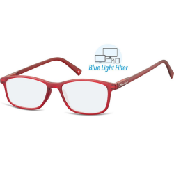 Lunettes de lecture Montana filtre lumière bleue +2.50 dpt rouge