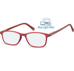 Lunettes de lecture Montana filtre lumière bleue +1.50 dpt rouge