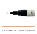 Marqueur tableau blanc Nobo pointe ogive 3mm noir