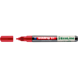 Marqueur peinture edding 51 EcoLine à base d'eau 1-2mm rouge