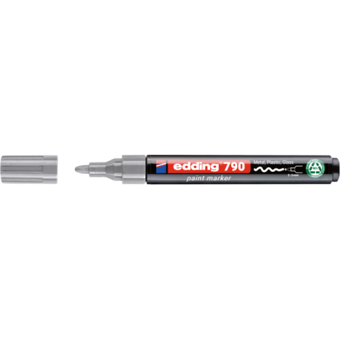 Marqueur peinture edding 790 à base d'alcool 2-3mm argent