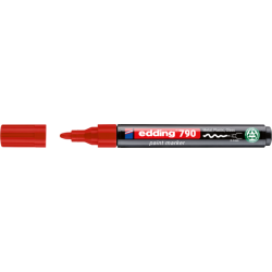 Marqueur peinture edding 790 à base d'alcool 2-3mm rouge