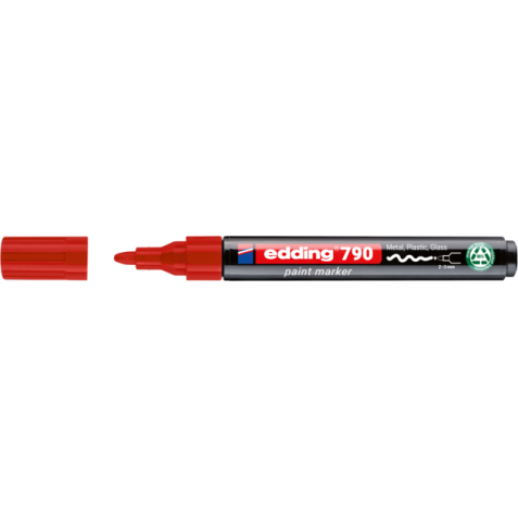 Marqueur peinture edding 790 à base d'alcool 2-3mm rouge