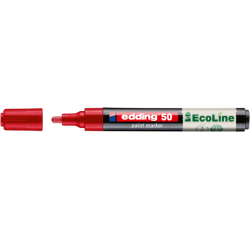 Marqueur peinture edding 50 EcoLine à base d'eau 2-3mm rouge