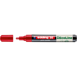 Marqueur peinture edding 50 EcoLine à base d'eau 2-3mm rouge