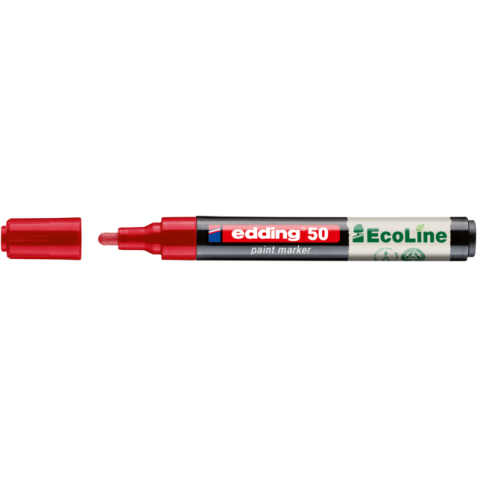 Marqueur peinture edding 50 EcoLine à base d'eau 2-3mm rouge