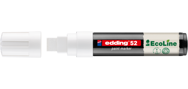 Paintmarker edding 52 EcoLine op waterbasis 4-15mm wit
