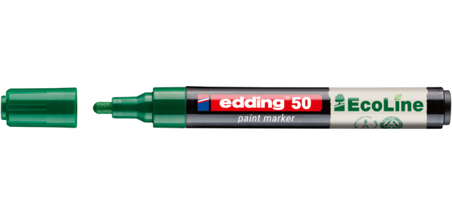 Paintmarker edding 50 EcoLine op waterbasis 2-3mm groen