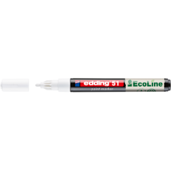 Marqueur peinture edding 51 EcoLine à base d'eau 1-2mm blanc