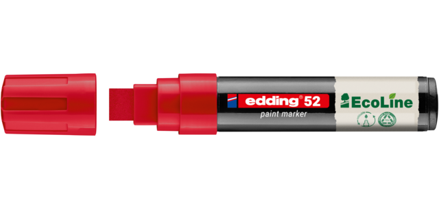 Marqueur peinture edding 52 EcoLine à base d'eau 4-15mm rouge