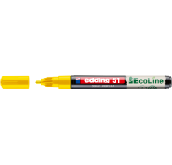 Marqueur peinture edding 51 EcoLine à base d'eau 1-2mm jaune