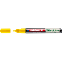 Marqueur peinture edding 51 EcoLine à base d'eau 1-2mm jaune