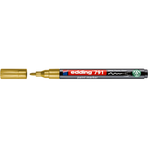 Marqueur peinture edding 791 à base d'alcool 1-2mm or