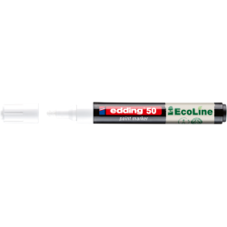 Marqueur peinture edding 50 EcoLine à base d'eau 2-3mm blanc