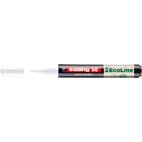 Marqueur peinture edding 50 EcoLine à base d'eau 2-3mm blanc