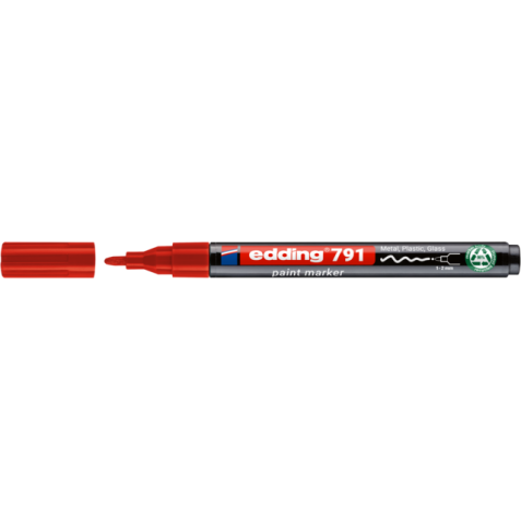 Marqueur peinture edding 791 à base d'alcool 1-2mm rouge